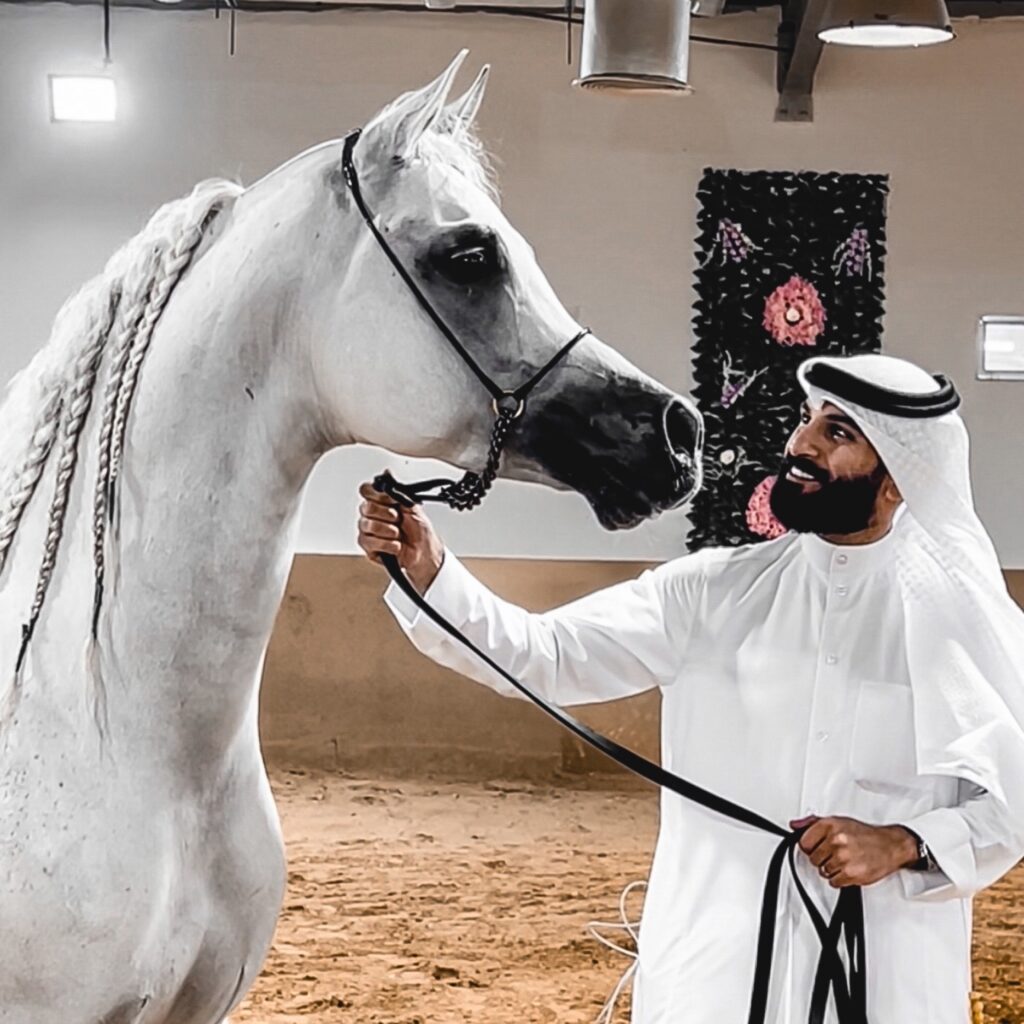 Hamad Allahem, a personality who dives deeply into the hearts of Arabian Horses