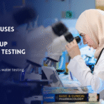 Laboratory specialist conducting AI powered water quality testing in Dubai