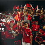Egyptian football fans celebrate as the national team returns home in El Alamein