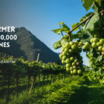Green grapevines at a vineyard in Ras Al Khaimah,UAE