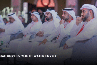 Officials attend the launch of the UAE Global Youth Water envoys Programme.
