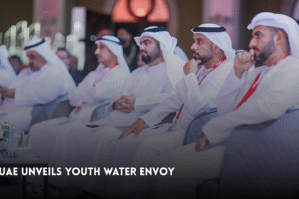 Officials attend the launch of the UAE Global Youth Water envoys Programme.