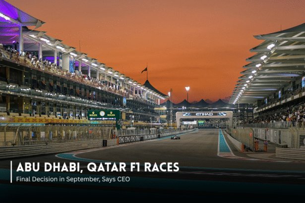 Yas Marina Circuit in Abu Dhabi ahead of the Formula 1 Grand Prix.