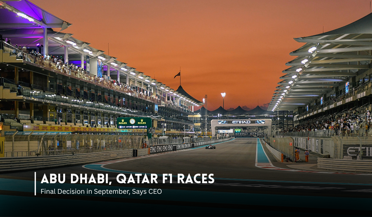 Yas Marina Circuit in Abu Dhabi ahead of the Formula 1 Grand Prix.