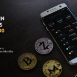 Bitcoin price above $70,000 with cryptocurrency coins.