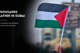 Emirates Loves Palestine cultural celebration at Expo City Dubai.