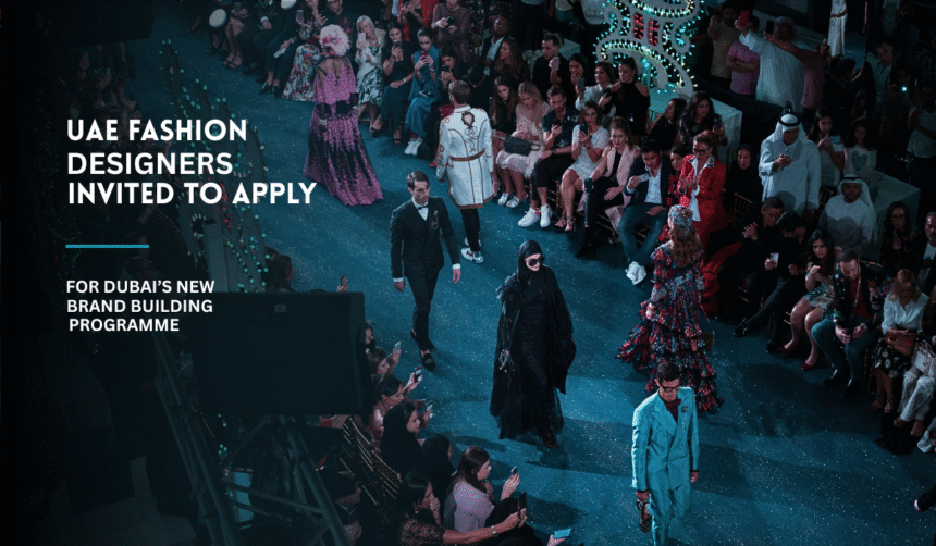 Fashion designers showcasing collections on a runway in Dubai.