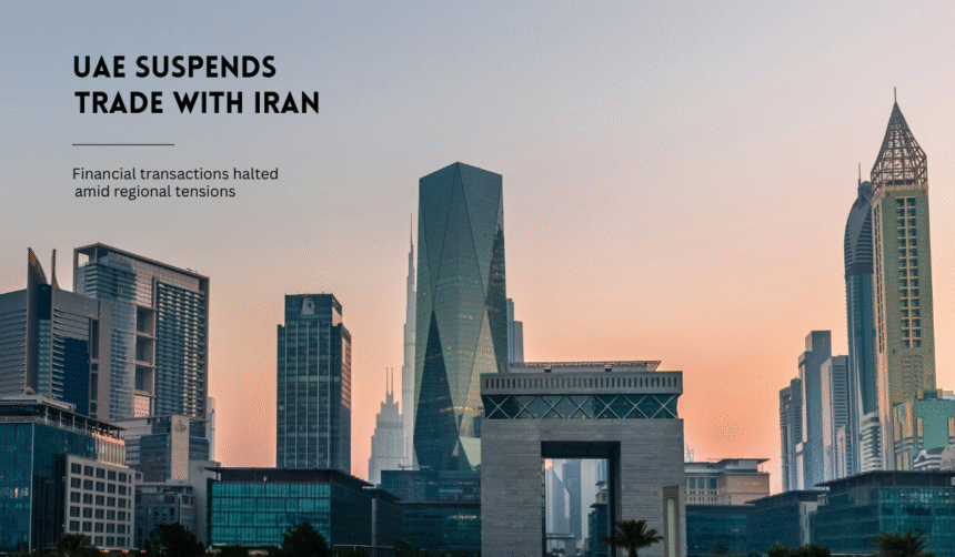 Dubai financial market and UAE-Iran trade