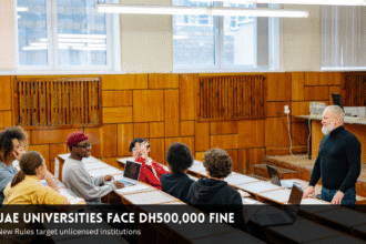 UAE introduces Dh500,000 fine for unlicensed higher education institutions.