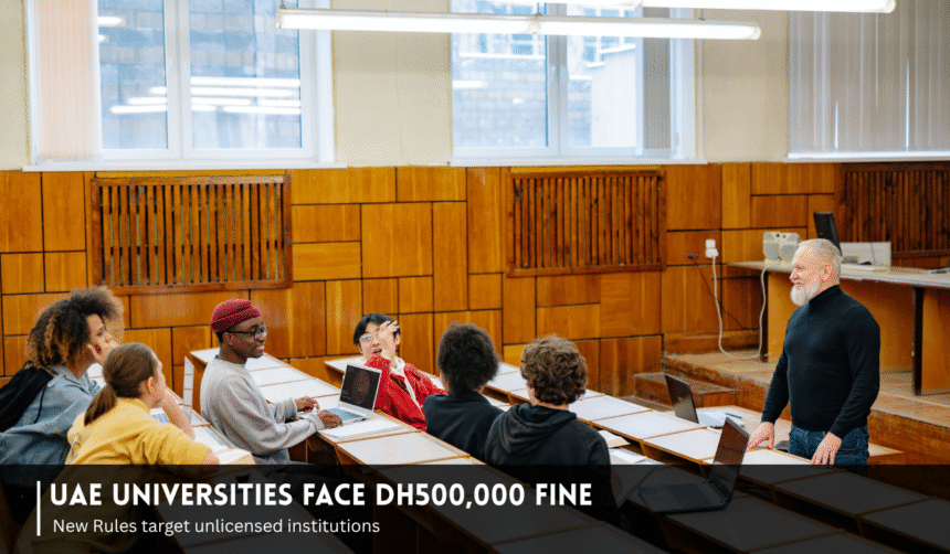 UAE introduces Dh500,000 fine for unlicensed higher education institutions.