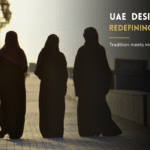 UAE modest fashion with modern abaya designs and contemporary silhouettes