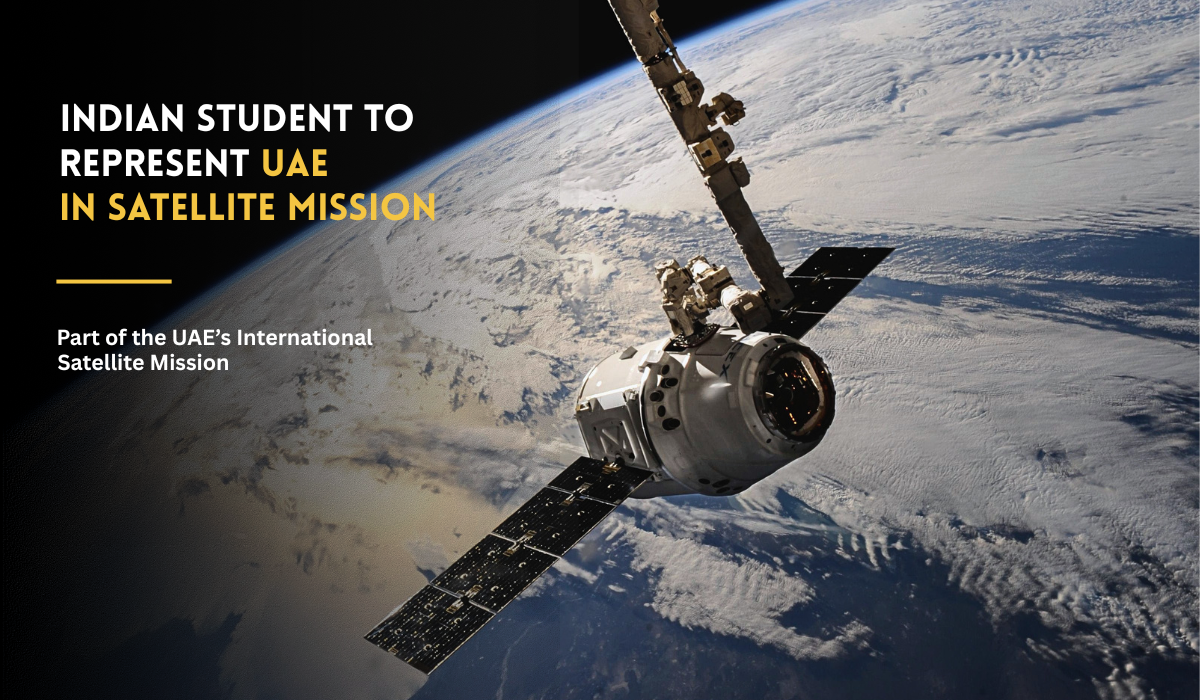 Indian student selected for UAE international satellite program.