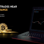 Bitcoin trading near $77,000 as investors await the US Fed's rate decision.