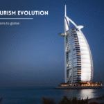 Burj Al Arab in Dubai at Night.