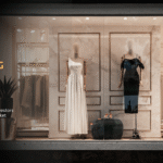 Shein fashion store display during Hong Kong stock debut