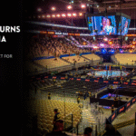 UFC Fight Night octagon in Doha, Qatar.