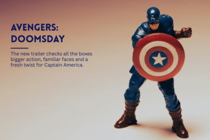 Captain America figure holding his shield.