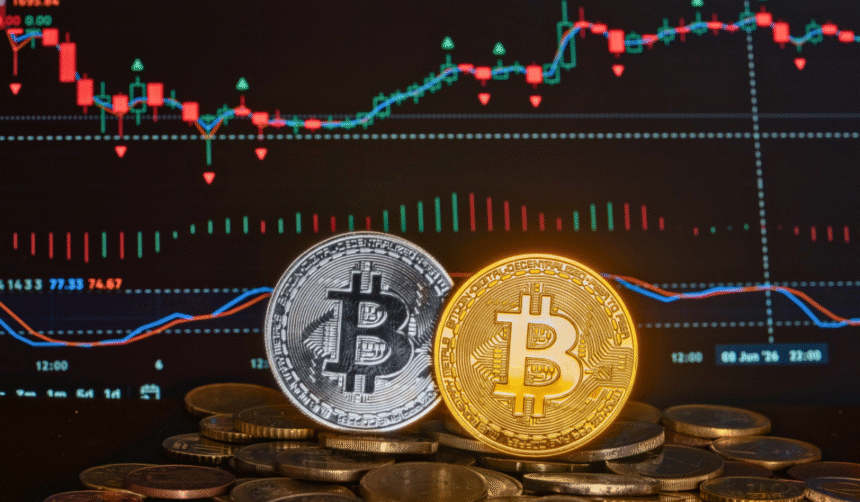 Bitcoin investment market imagery.